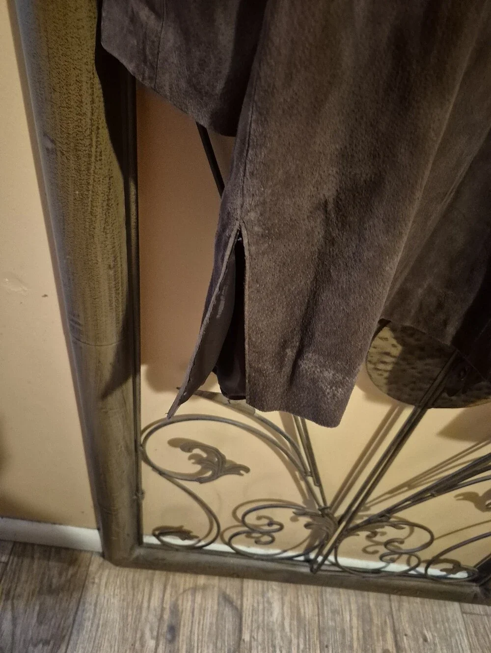 Relativity Genuine Brown Leather Suede  Lined Jacket XL - Picture 7 of 8